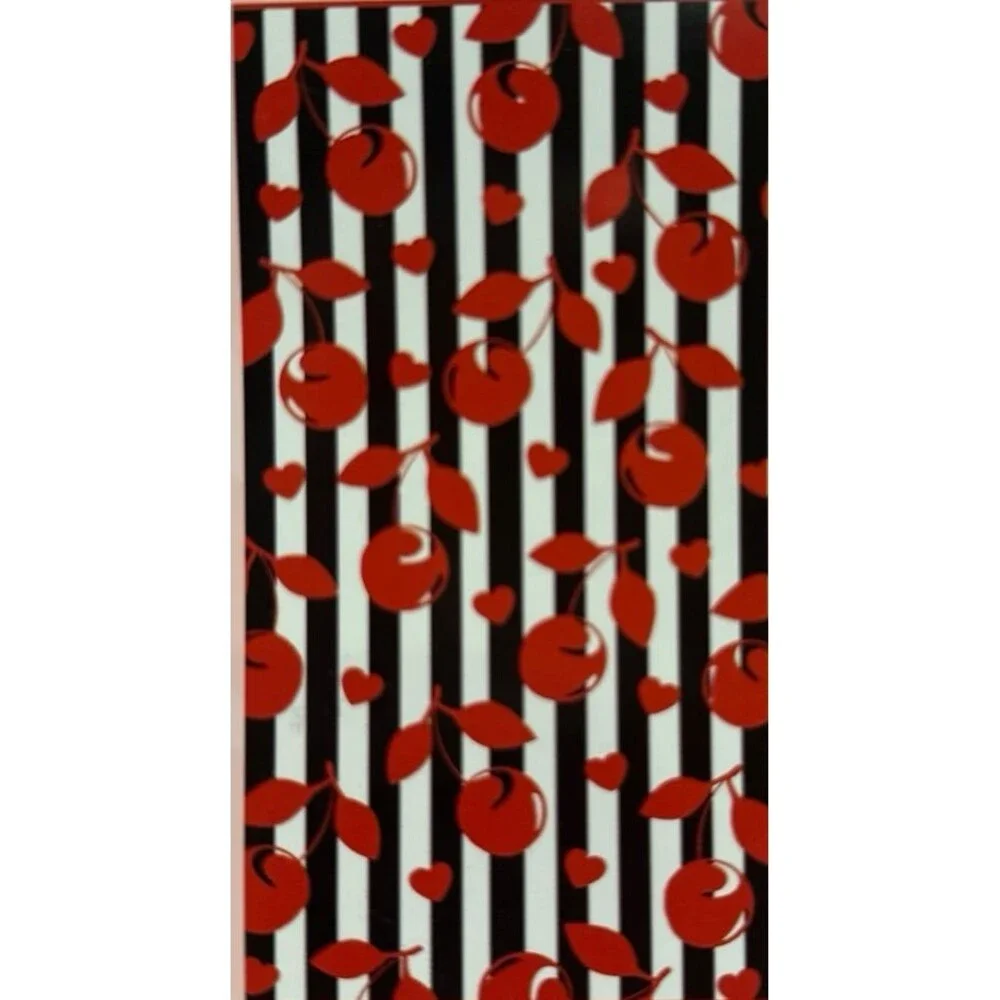 BETSEY JOHNSON BEACH TOWEL-Cherry